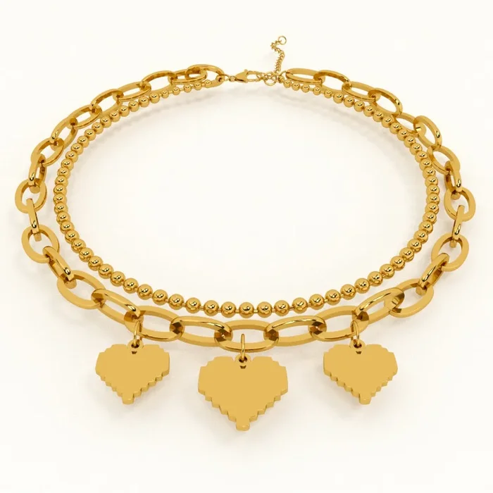 Incandescent Heart Tangle Bracelet