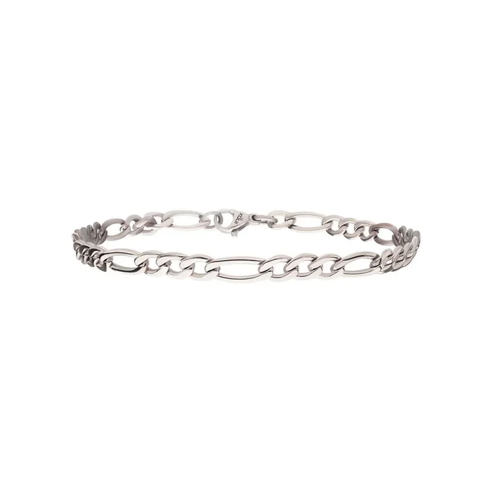 Inox Titanium 6.5-inch 4.7MM Figaro Bracelet