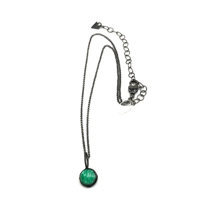 Jade Green Micro Mosaic Layering Necklace – Shortie