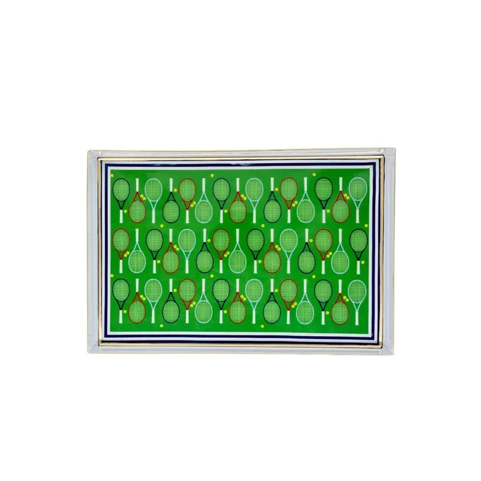 Jaye’s Studio Tennis Enameled Oliver Tray