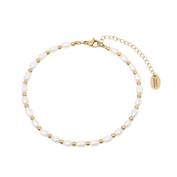 Lagoon Pearl Anklet – Gold