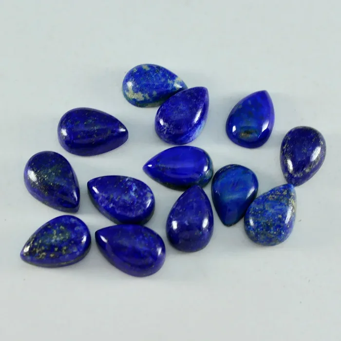 Lapis Lazuli 1PC Small 6×9 MM Pear Cabochon Blue Splendid semi Precious Gems