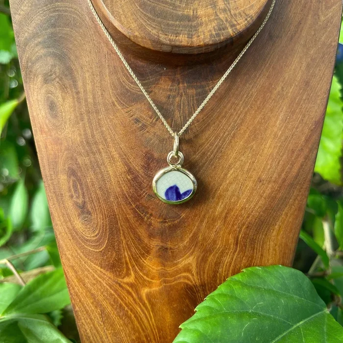 Lapis Petals 14k Gold Charm