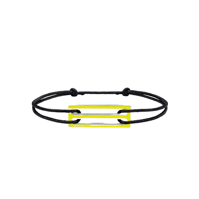 Le Gramme Olympic Games Edition Yellow 1.7 g silver and lacquer bracelet | LEPAGE