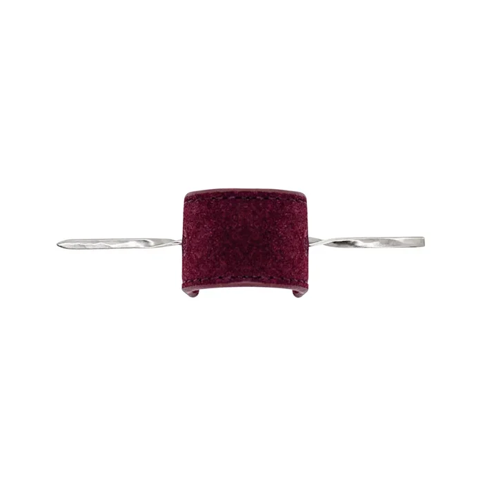 Leather Pony Cover in Pinot – Silver Stick