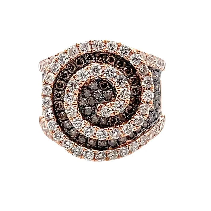 LEWIS COLLECTION 14K Rose Gold & Chocolate Diamond Ring