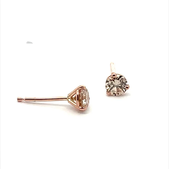 LEWIS COLLECTIONS 1/2cct TW Diamond Stud Earrings in 14k RG
