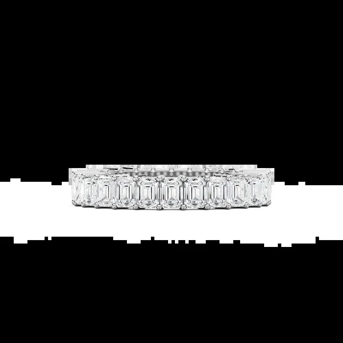 Liberty Emerald Lab Grown Diamond Shared Prong Eternity Band