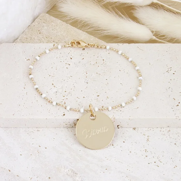 Lily-Rose bracelet and 19mm medal gold-plated