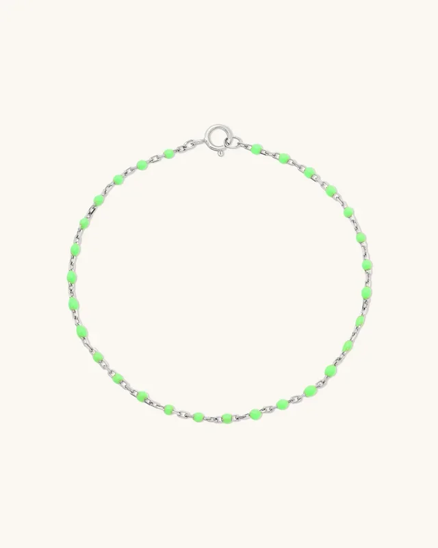 Lime Candy Chain Bracelet