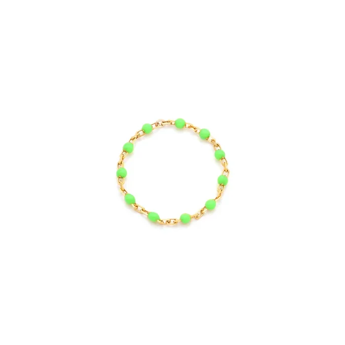 Lime Candy Chain Ring