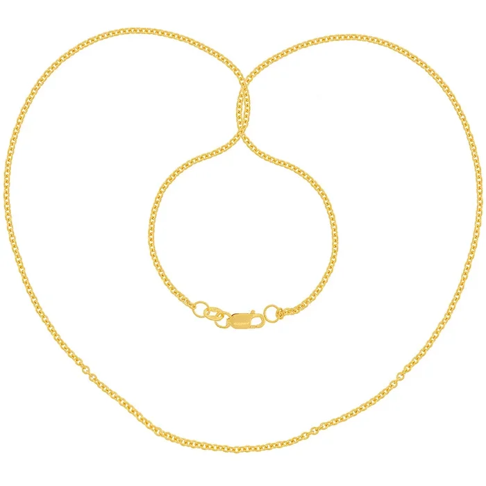 Link 18″ Chain in 22K Gold