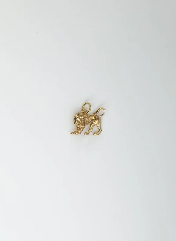 Lion charm 14k gold