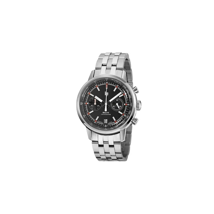 Lip Rallye Chrono meca-quartz black dial 41 mm 671817 – Lepage