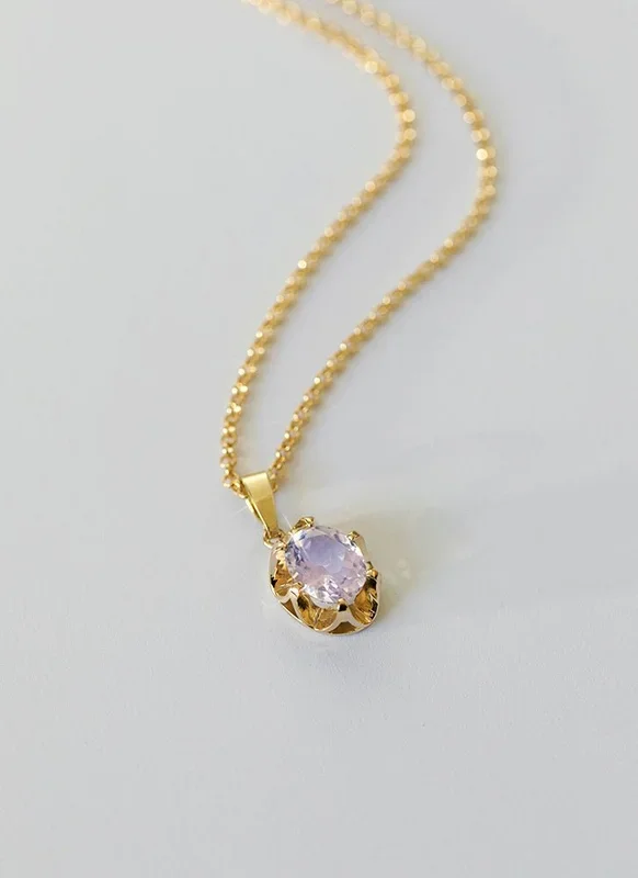 Lizzy maankwarts bedel 14k goud