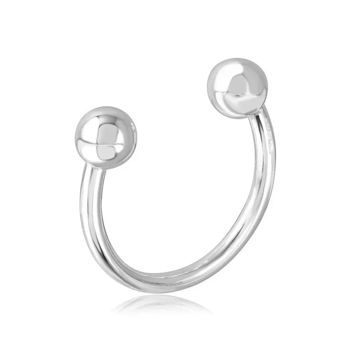 Llavero En Forma De U Con Cuentas Plata 925 – KEYCHAIN11