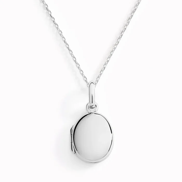 Locket Necklace Silver – Marte