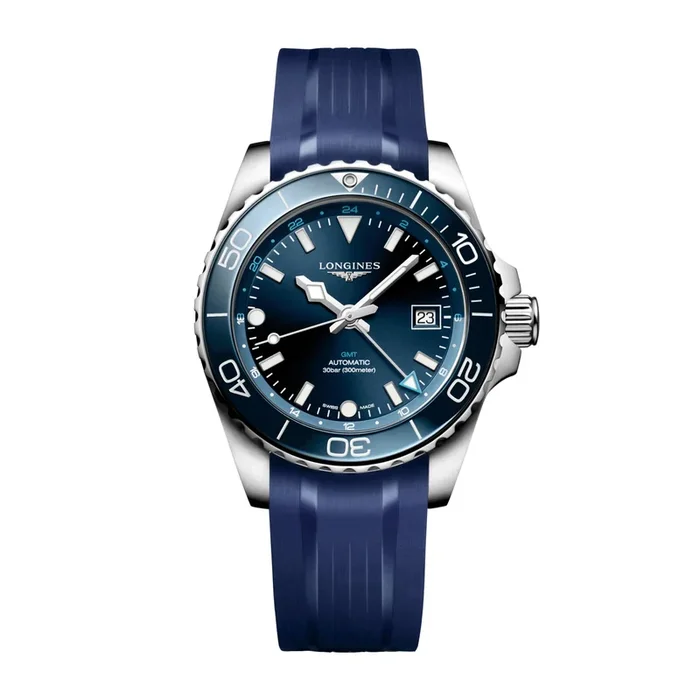 Longines Hydroconquest GMT Auto 41 mm Watch L3.790.4.96.9 – Lepage