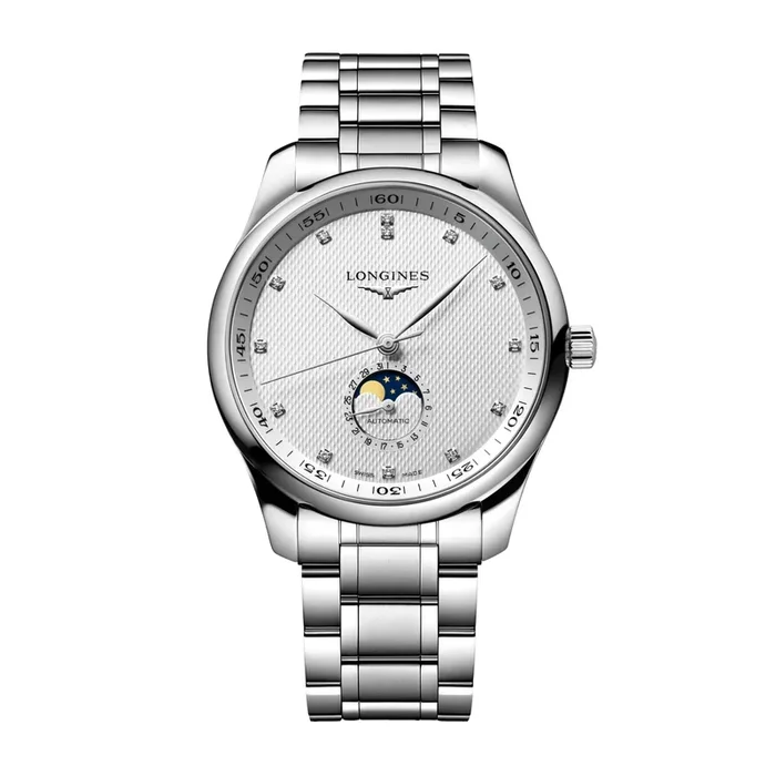 Longines Master Collection silver watch steel bracelet 42 mm