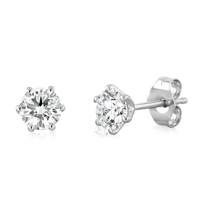 Luminesce Lab Grown 1.5 Carat Diamond Stud Earring in Platinum
