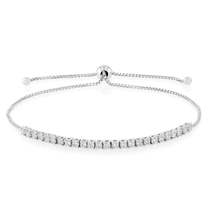 Luminesce Lab Grown 1 Carat Diamond Sterling Silver Bracelet