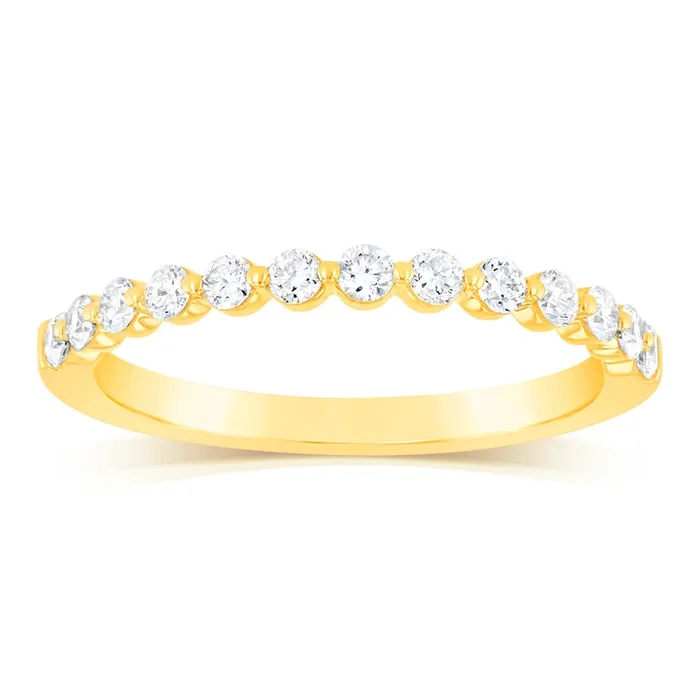 Luminesce Lab Grown Diamond Eternity Ring in 9ct Yellow Gold