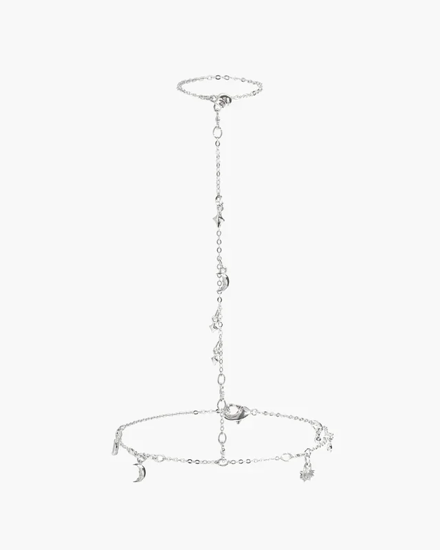Lyra Handkettchen Armband in Silber
