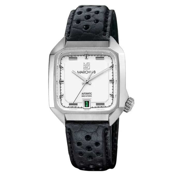 March LA.B AM2 Slim Automatic White buffalo leather – Lepage