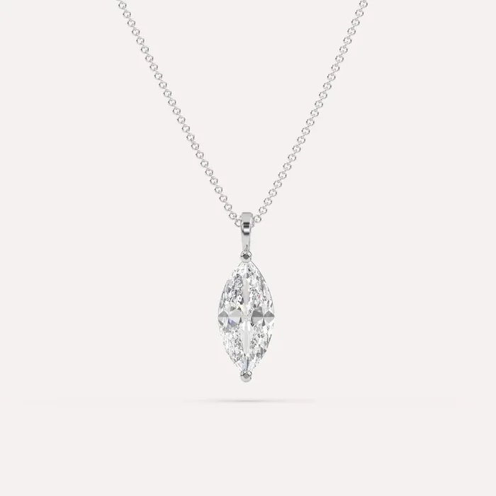 Marquise Pendant Diamond Necklace Setting