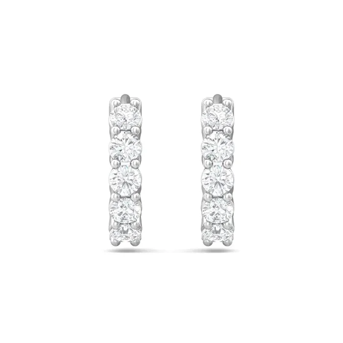 Martin Flyer Diamond Hoop Earrings
