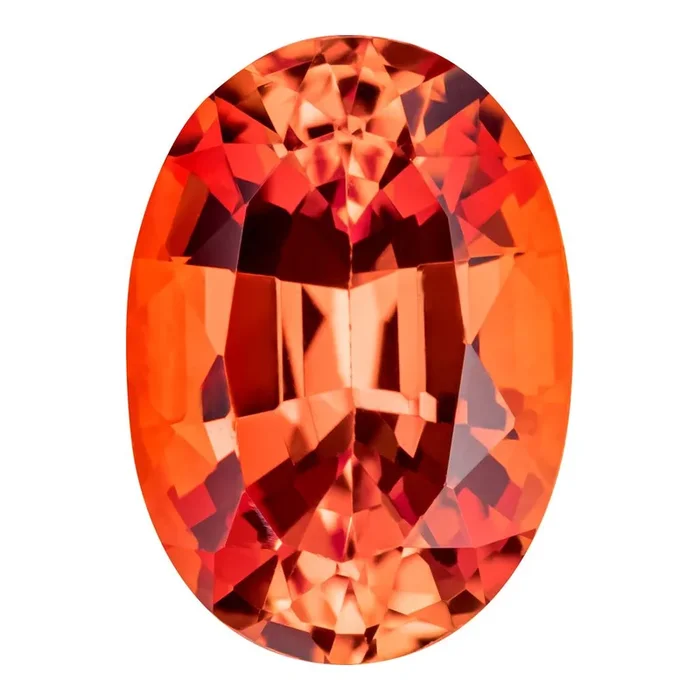 MD Fixed Oval Cut Pendant 0.6ct (6x4mm) – Padparadscha