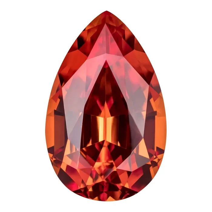 MD Fixed Pear Cut Side Stones 0.55ct x 2 (6x4mm) – Padparadscha