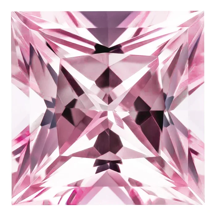 MD Fixed Princess Cut Pendant 0.5ct (4mm) – Pink Champagne Sapphire