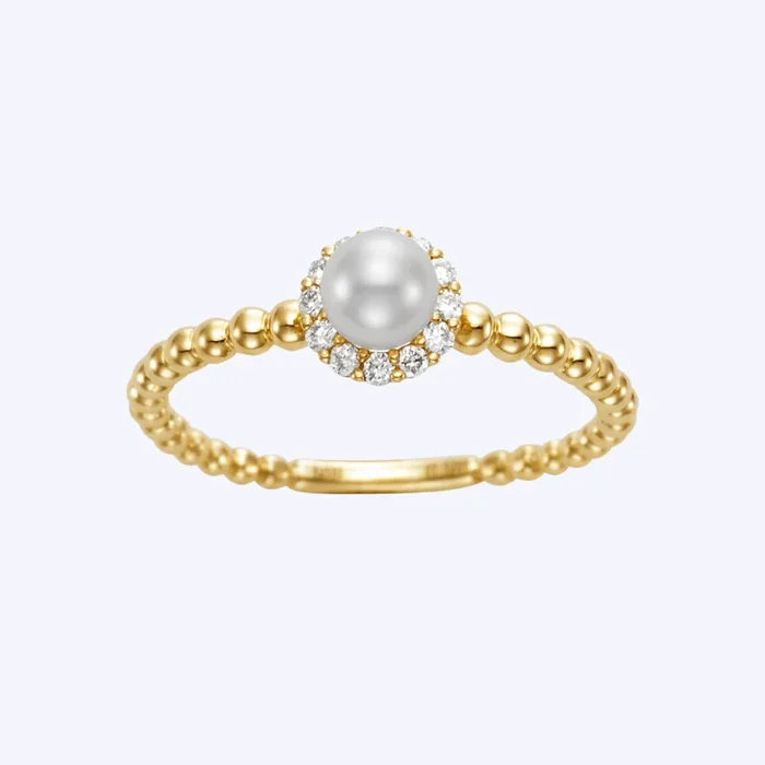 Melissa Pearl and Diamond Ring