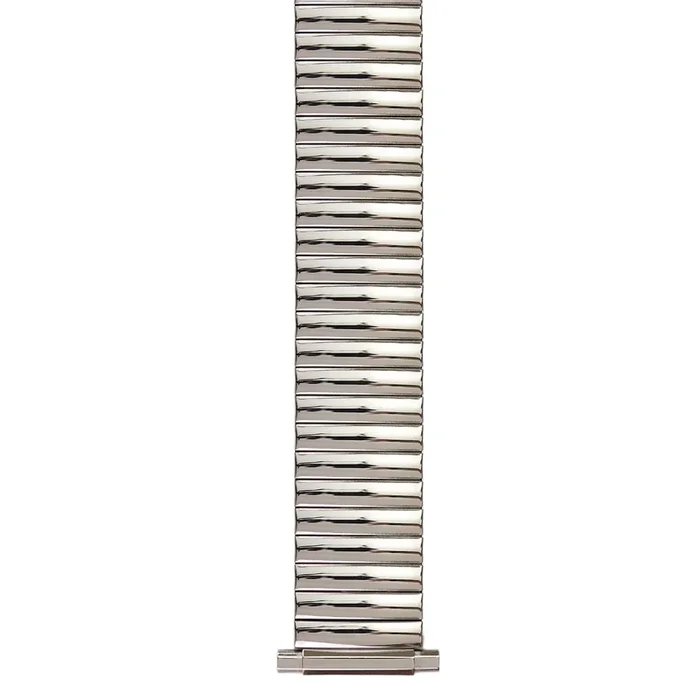 Men’s 18mm Stainless Steel Flex Watch Band – Silver Tone