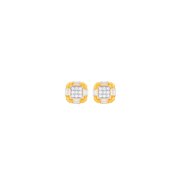 Mesmerizing Earrings With CZ in 22K Gold