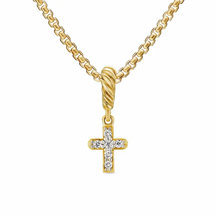 Micro Pave Cross Enhancer 0.04