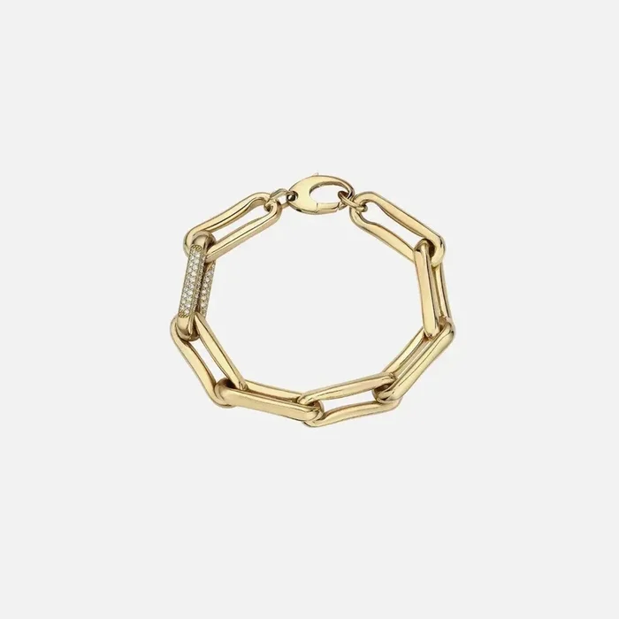 Milano Diamond Pinched Link Bracelet
