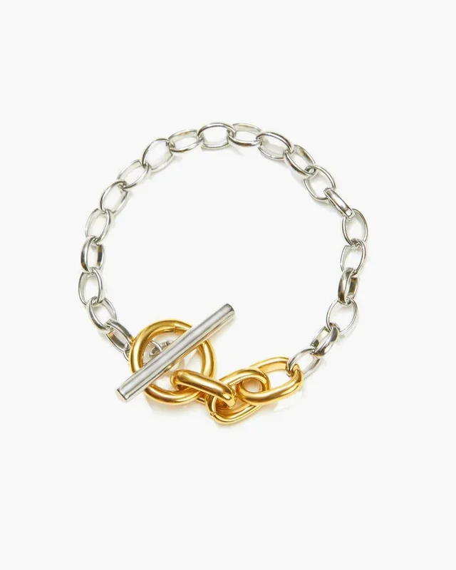 Mixed Metal Chain Bracelet