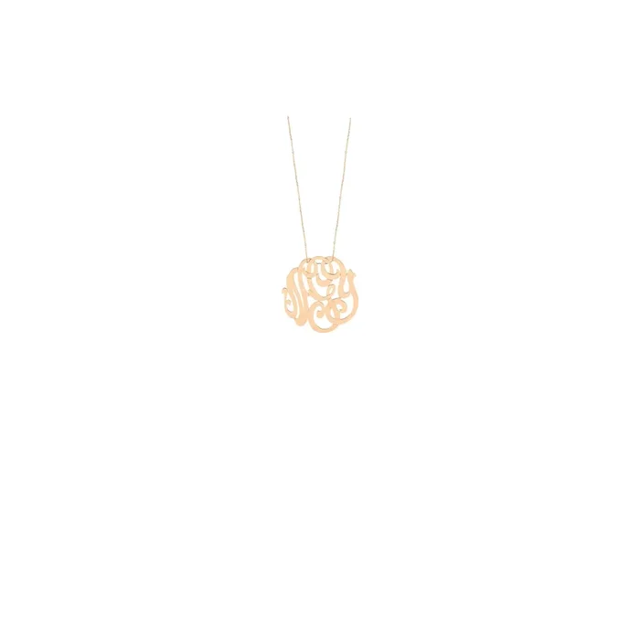 Monogram medium rose gold necklace model Ginette NY, necklace – Lepage