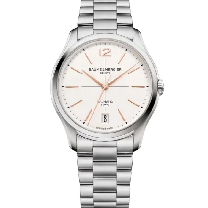 Montre Baume et Mercier Clifton automatic, blue dial, blue strap, 39 mm 10793 – Lepage