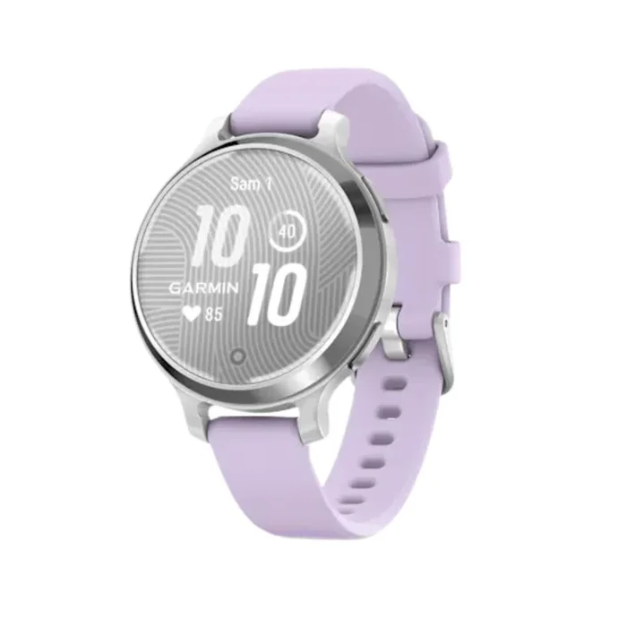 Montre Garmin Lily 2 Active Silver bracelet silicone Lilas 38 mm- Lepage