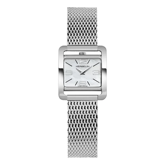 Montre Herbelin 5ème Avenue cadran nacre bracelet acier 1713719B – Lepage