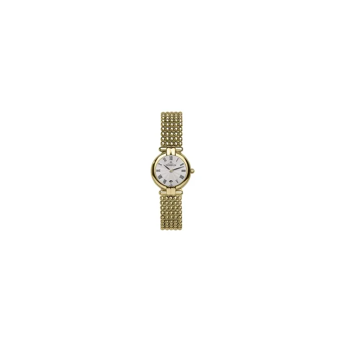 Montre Herbelin Perles cadran argenté bracelet perlé doré – Lepage
