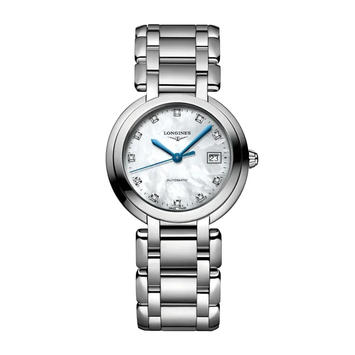 Montre Longines PrimaLuna boîtier et bracelet acier L81134876 – Lepage