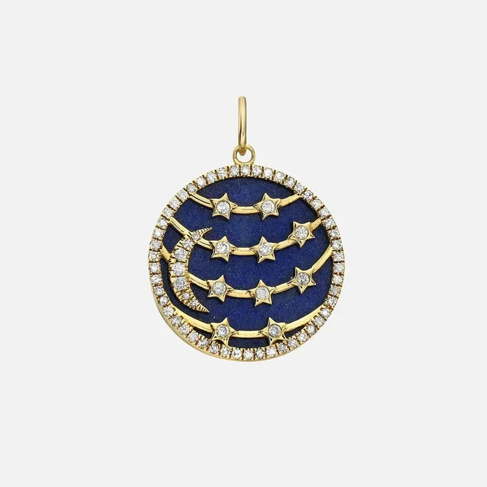 Moon to My Stars Lapis Celestial Charm