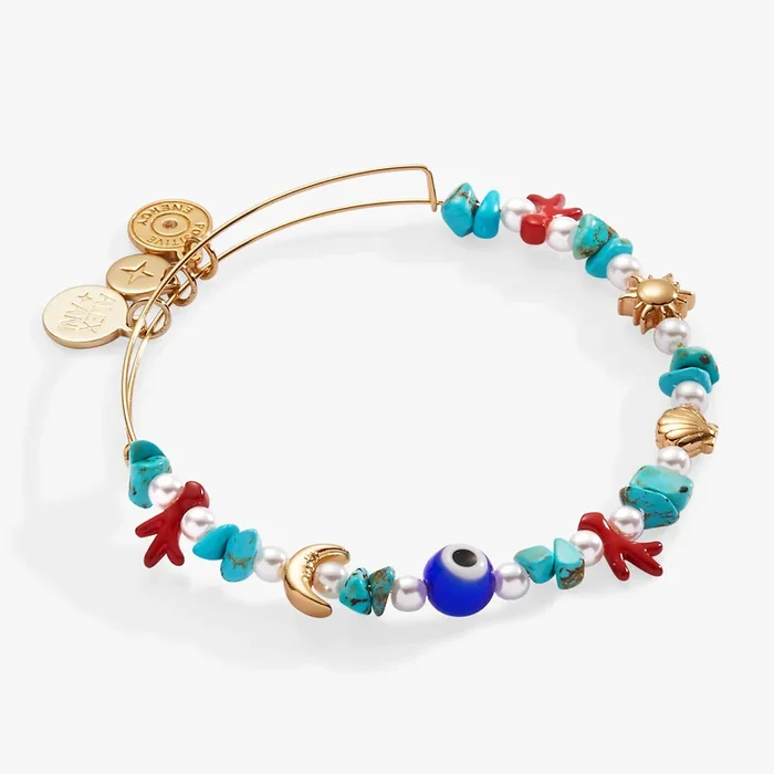 Moonlight Beach Beaded Bangle
