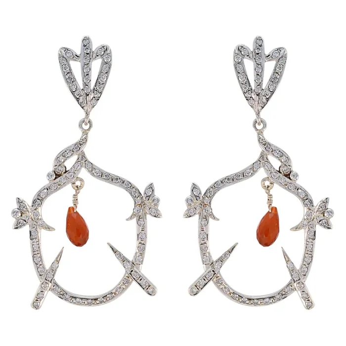 Multi Indian Maria multiple Stud multicolor 925 Silver Earring