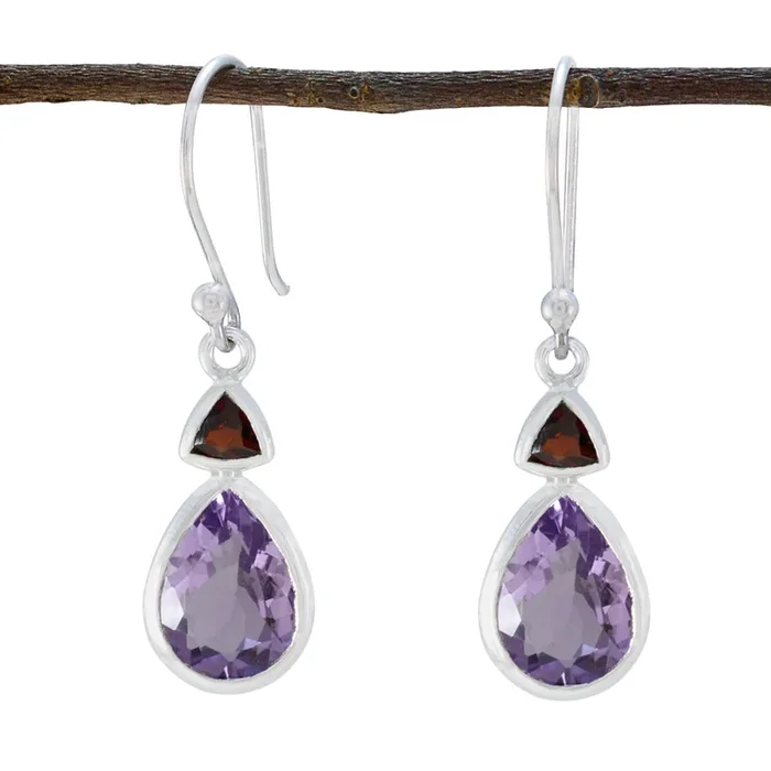 Multi Italian Elena Toi et Moi Dangle multicolor 925 Silver Earring