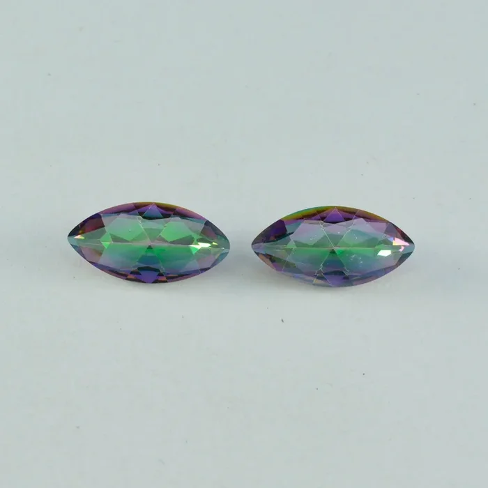 Mystic Quartz 1PC Large 8×16 MM Marquise Faceted Multicolor Shine Semi Precious Loose Gems